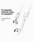 Baseus silikonowy futerał ochronny do Airpods z anty stracił magnetyczne liny, zestaw ochronny wsparcie ładowania dla Airpods Ai