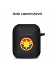 Cartoon Avengers bezprzewodowe słuchawki Bluetooth przypadki dla AirPods, odporna na wstrząsy osłona ochronna do kapsułek Apple 