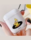 Przezroczysty twardy PC przypadki dla AirPods przypadku Cute Cartoon wzór pokrywa ochronna bezprzewodowa Bluetooth etui na słuch