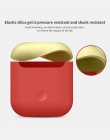 Nowy stylowy cukierki kolor silikonowe etui do Apple Airpods słuchawki Bluetooth silikonowe pudełko do Airpod słuchawki etui z ł