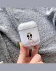 Skrzynka dla airpods śliczne etui na słuchawki dla AirPods pokrywa Cartoon bezprzewodowy airpods akcesoria dla Airpods przezrocz