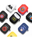 Marvel bezprzewodowa Bluetooth etui na słuchawki do Apple AirPods ładowania słuchawki ochrony etui na okno ładowania akcesoria