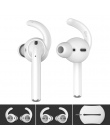 2 pary zaczepy na ucho pokrowce na Apple Airpods pokrywa silikonowa słuchawki douszne wskazówki pokrowiec dla Airpods poduszki a