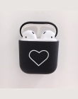 Moda słodkie serce pary przypadku dla przypadku Airpods twardy PC bezprzewodowa Bluetooth etui na słuchawki pokrywa dla Air Pods
