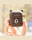 Dla przypadku AirPods Cute Cartoon ochronna pokrywa coque dla Airpods etui na słuchawki na poduszki powietrzne akcesoria słuchaw