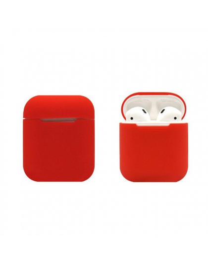 VOBERRY silikonowe do przenoszenia etui na słuchawki do Apple Airpods skóry pokrowiec etui Box Protector bezprzewodowe słuchawki