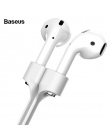 Baseus silikonowe słuchawki pasek dla Apple Airpods Airpod Anti Lost pasek magnetyczny pętli ciąg liny na poduszki powietrzne Po