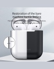 Baseus etui na słuchawki dla AirPods kolorowe pokrywa silikonowa dla AirPods 2 1 bezprzewodowa Bluetooth etui na słuchawki dla A