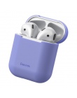 Baseus etui na słuchawki dla AirPods kolorowe pokrywa silikonowa dla AirPods 2 1 bezprzewodowa Bluetooth etui na słuchawki dla A