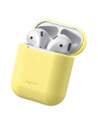 Baseus etui na słuchawki dla AirPods kolorowe pokrywa silikonowa dla AirPods 2 1 bezprzewodowa Bluetooth etui na słuchawki dla A