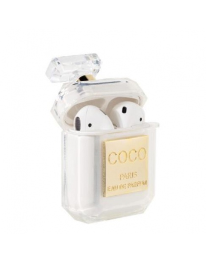 Butelka perfum skrzynka dla Airpods 1 2 słuchawki pokrywa ochronna bezprzewodowa Bluetooth etui na słuchawki ładowania Box Case 