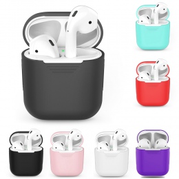 Miękki futerał silikonowy do Apple Airpods zwykły Bluetooth słuchawki, odporna na wstrząsy pokrywa dla Airpods skóra ochronna Ul