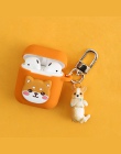 Cute Cartoon dekoracyjne silikonowe etui do Apple Airpods akcesoria do pokrywa ochronna Bluetooth etui na słuchawki Box klucz pi