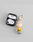 Cute Cartoon dekoracyjne silikonowe etui do Apple Airpods akcesoria do pokrywa ochronna Bluetooth etui na słuchawki Box klucz pi