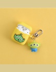 Cute Cartoon dekoracyjne silikonowe etui do Apple Airpods akcesoria do pokrywa ochronna Bluetooth etui na słuchawki Box klucz pi