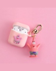 Cute Cartoon dekoracyjne silikonowe etui do Apple Airpods akcesoria do pokrywa ochronna Bluetooth etui na słuchawki Box klucz pi