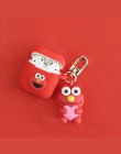 Cute Cartoon dekoracyjne silikonowe etui do Apple Airpods akcesoria do pokrywa ochronna Bluetooth etui na słuchawki Box klucz pi