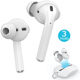 3 Pairs silikonowe słuchawka douszna słuchawki douszne pokrywa dla Apple Airpods etui na słuchawki wkładki douszne pudełko do pr