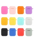 Silikonowe do przenoszenia etui na słuchawki do Apple Airpods Air Pods skóry pokrowiec etui Box Protector bezprzewodowy słuchawk