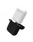 Silikonowe airpods skrzynki pokrywa z brelok do Apple airpods Protector case.