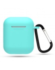 Silikonowe airpods skrzynki pokrywa z brelok do Apple airpods Protector case.