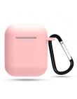 Silikonowe airpods skrzynki pokrywa z brelok do Apple airpods Protector case.