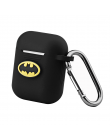 Miękki futerał silikonowy do AirPods 2 Marvel Cartoon Batman bezprzewodowy etui na słuchawki do Apple AirPods/i9S/i10/i12 /i13/i