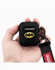 Miękki futerał silikonowy do AirPods 2 Marvel Cartoon Batman bezprzewodowy etui na słuchawki do Apple AirPods/i9S/i10/i12 /i13/i