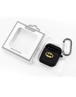 Miękki futerał silikonowy do AirPods 2 Marvel Cartoon Batman bezprzewodowy etui na słuchawki do Apple AirPods/i9S/i10/i12 /i13/i