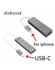 Dodocool hi-res USB-C do 3.5mm gniazdo słuchawkowe Audio słuchawki Adapter USB typu C do 3.5mm słuchawki konwerter z pilotem In-