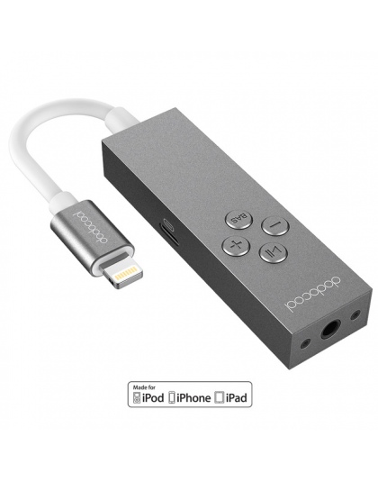 Dodocool hi-res USB-C do 3.5mm gniazdo słuchawkowe Audio słuchawki Adapter USB typu C do 3.5mm słuchawki konwerter z pilotem In-