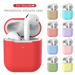 Silikonowe etui do Apple Airpods 2 pokrywa luksusowa ochronna słuchawki przypadki dla Airpods 2 strąki 2 dla Airpods2, odporna n