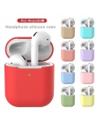 Silikonowe etui do Apple Airpods 2 pokrywa luksusowa ochronna słuchawki przypadki dla Airpods 2 strąki 2 dla Airpods2, odporna n