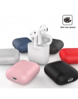 TPU silikonowe słuchawki etui do AirPods pokrywa ochronna akcesoria słuchawki bezprzewodowe z bluetooth pudełko do kapsułek Appl