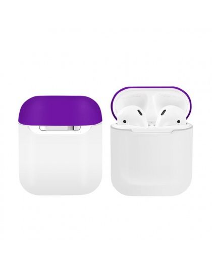 Ultra cienka torba Bluetooth bezprzewodowy etui na słuchawki do Apple AirPods TPU silikon ładowania słuchawki przypadki dla Airp