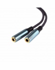 Wtyczka jack 3.5mm Y Splitter Audio Stereo rozszerzenia słuchawki słuchawki kabel przedłużający #242733