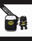 Luksusowe Marvel cartoon Batman słuchawki zestaw słuchawkowy akcesoria silikonowe etui do Airpods ochronna bezprzewodowa zestaw 