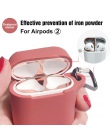 Metalowa osłona przeciwpyłowa naklejki ochrona dla Apple AirPods 2 Bluetooth słuchawki wewnętrzna pokrywa pyłoszczelna odporny n