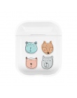 Przezroczysty słuchawki etui na Apple AirPods 2 ładowania Box Cute Cartoon kaktus dziewczyna twardy PC kryształ pokrywa torba dl