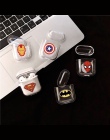 Marvel Captain America tarcza superbohatera skrzynki pokrywa dla Apple Airpods Spiderman śliczne bezprzewodowe słuchawki Bluetoo