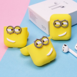 Cute Cartoon silikonowe etui do Apple Airpods akcesoria ochronne Decor pokrywa etui etui na słuchawki unikalne 3D miękkie prezen