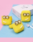 Cute Cartoon silikonowe etui do Apple Airpods akcesoria ochronne Decor pokrywa etui etui na słuchawki unikalne 3D miękkie prezen