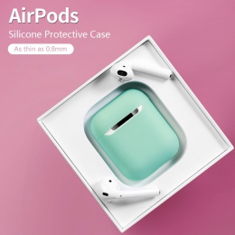 Oryginalny krzemu skrzynka dla Apple Airpods 2 szczupła objąć przypadki Multicolor ochronna delikatnej skóry dla Airpods DropShi