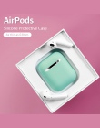 Oryginalny krzemu skrzynka dla Apple Airpods 2 szczupła objąć przypadki Multicolor ochronna delikatnej skóry dla Airpods DropShi