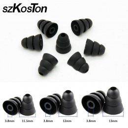 12 sztuk/3 Pairs silikonowe słuchawki douszne słuchawki pokrywy Cap wymiana Earbud Bud porady słuchawki douszne słuchawki końców