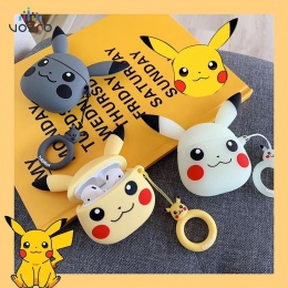 VOZRO Pokemon Pikachu bezprzewodowa Bluetooth etui na słuchawki do Apple AirPods silikon słuchawki przypadki dla Airpods2 pokryw