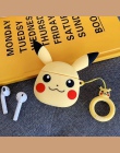 VOZRO Pokemon Pikachu bezprzewodowa Bluetooth etui na słuchawki do Apple AirPods silikon słuchawki przypadki dla Airpods2 pokryw