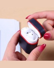 Luksusowe skórzane etui dla Airpods PU + PC pokrywy skrzynka dla douszne słuchawki douszne Bluetooth słuchawki douszne słuchawki