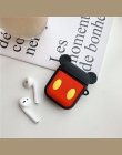 Cartoon śliczne bezprzewodowa Bluetooth etui na słuchawki do Apple AirPods silikon ładowania słuchawki przypadki dla Airpods pok