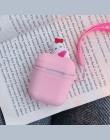 Śliczne Stitch Minnie kubuś miękkiego silikonu Bluetooth bezprzewodowy etui na słuchawki do Apple AirPods hello kitty ulica seza